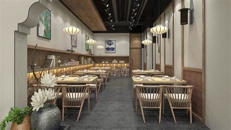 现代中餐厅装修设计效果图_岚禾中餐厅设计公司