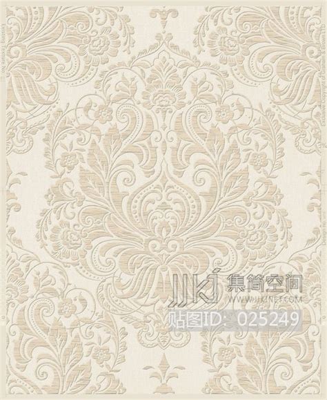 欧式法式古典花纹大花壁纸贴图布料(498)材质贴图下载-【集简空间】「每日更新」