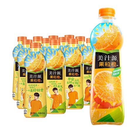 美汁源果粒橙420ml*12