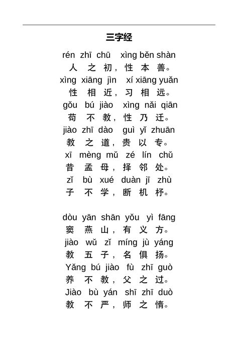 中华国学经典三字经第三十六到第四十二句_注释
