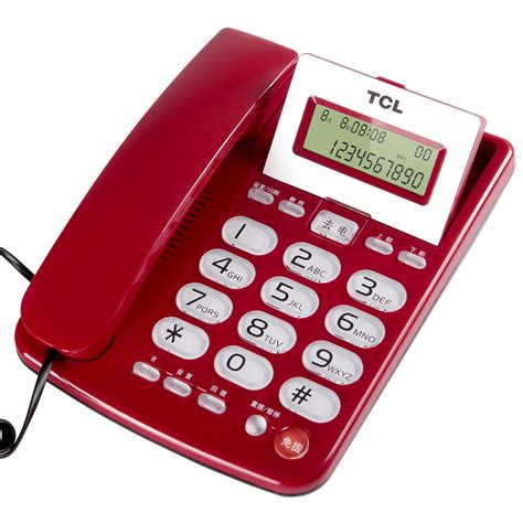 TCL 202电话机免电池固话定座机来电显示办公家用l商务酒店座机_虎窝淘