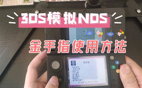 3DS玩NDS模拟器的【金手指】使用方法_哔哩哔哩_bilibili