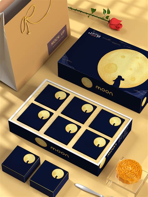 中秋月饼礼盒包装设计|平面|包装|梅子1207 - 原创作品 - 站酷 (ZCOOL)