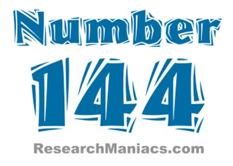 144 — сто сорок четыре. натуральное четное число. число фибоначчи f12 ...