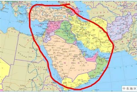 中东国家地图,中亚家,中东家分布图_大山谷图库