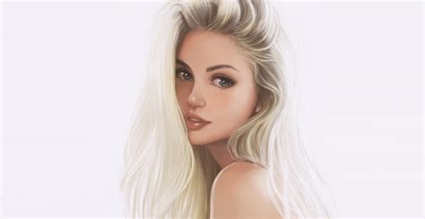 800x480 Blonde Woman Portrait Digital Art 800x480 Resolution HD 4k ...