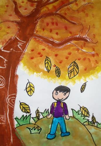 【秋天的图画】关于秋天的画_秋天的图画图片_儿童画秋天的图画_太平洋亲子网