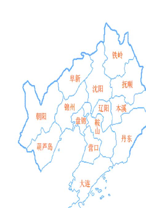 辽宁省标准地图（1比400万）_辽宁地图库_地图窝