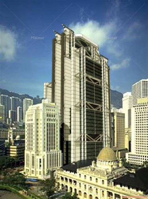 香港汇丰银行模型及成品图 - SketchUp模型库 - 毕马汇 Nbimer