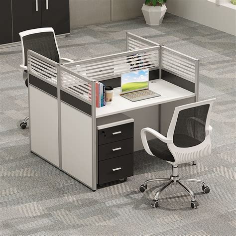 屏风办公桌椅组合简约现代办公家具职员办工桌出字型6人位 - 办公用品 办公文具