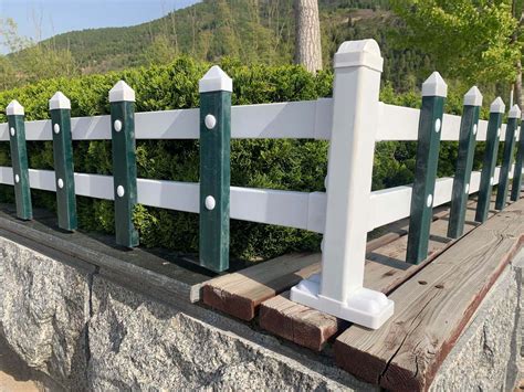 pvc草坪护栏塑钢围栏栅栏户外花池白色塑料小篱笆绿化带花园栏杆-阿里巴巴