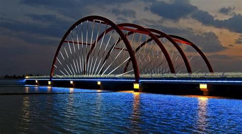 乌海市滨河景观桥——【老百晓集桥】