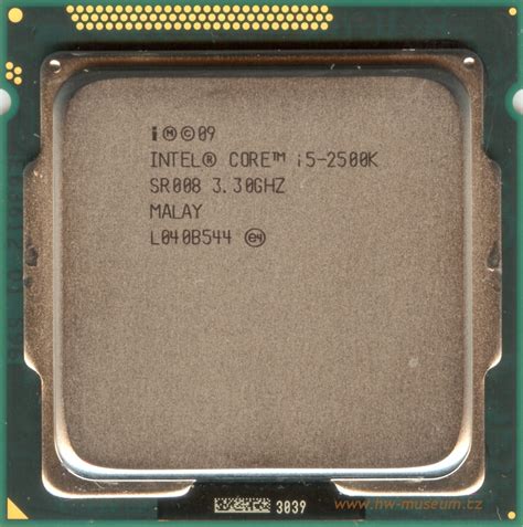 Intel core i5-2500K 3.3 GHz CPU - Lenovo ThinkPad