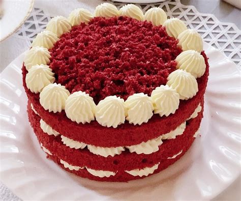 【红丝绒裸蛋糕（生日蛋糕）的做法步骤图】Stephanie芦小荟_下厨房