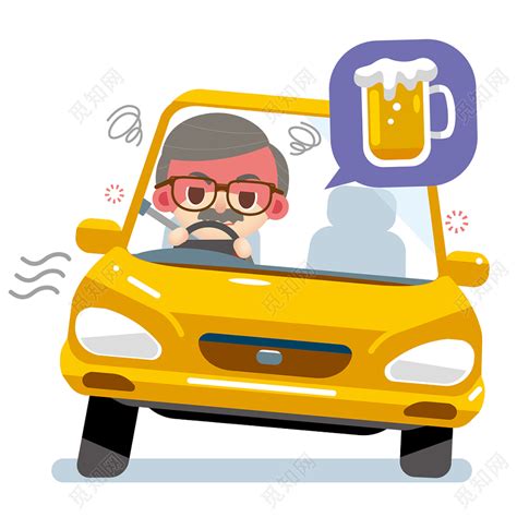 开车时喝酒的人高清摄影大图-千库网