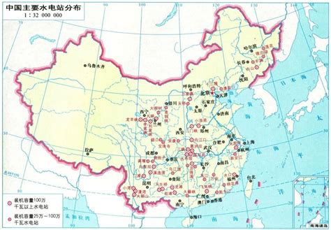中国主要水电站分布_中国地理地图_初高中地理网