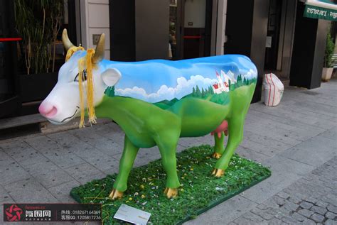 国外商业景观小品雕塑牛系列（1）_零售图库_联商论坛