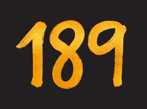 189 Number logo vector illustration, 189 Years Anniversary Celebration ...