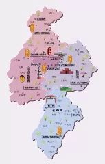 江西省各市的分布图-江西省各城市的规划