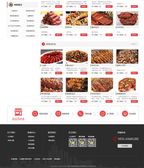 餐饮品牌介绍类网站 - 建网站 - 建站小二