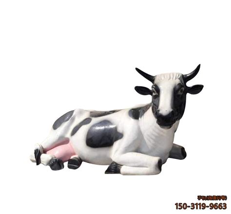 公园动物仿真奶牛雕塑_厂家图片价格-玉海雕塑