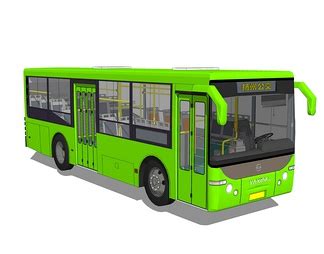 现代公交车免费su模型下载_ID10474370_sketchup模型下载-欧模网