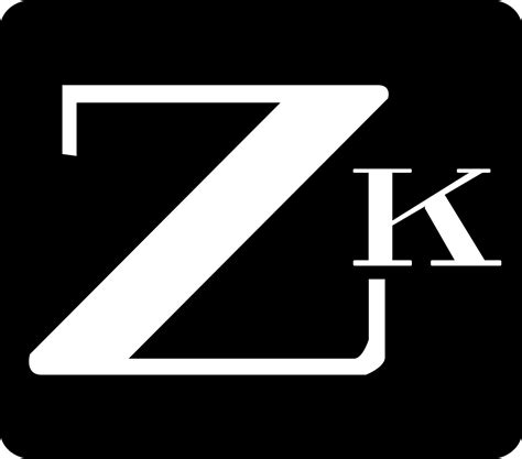 ZK logo. Monogram letter ZK logo design Vector. ZK letter logo design ...