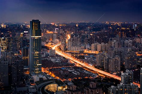 武汉城市风景日落金融街高清图片下载-正版图片500588285-摄图网