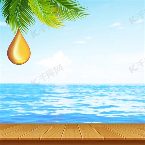 夏日海边木板食品促销PSD分层主图背景图片免费下载-千库网