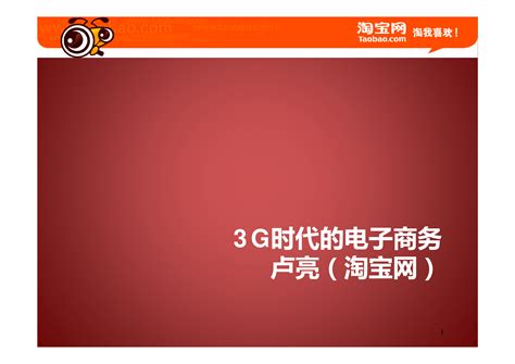 华南年会--3G时代的移动电子商务 - 易观