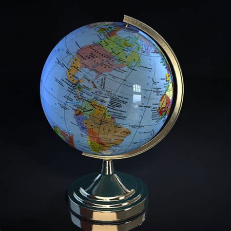 3D地球仪模型免费版_3D地球仪模型最新免费版下载[3D制作]-下载之家
