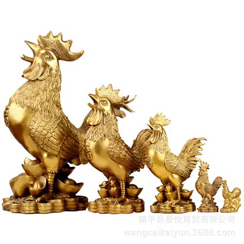 黄铜生肖鸡摆件大小号黄铜公鸡金钱鸡元宝鸡家居装饰工艺品摆件-阿里巴巴