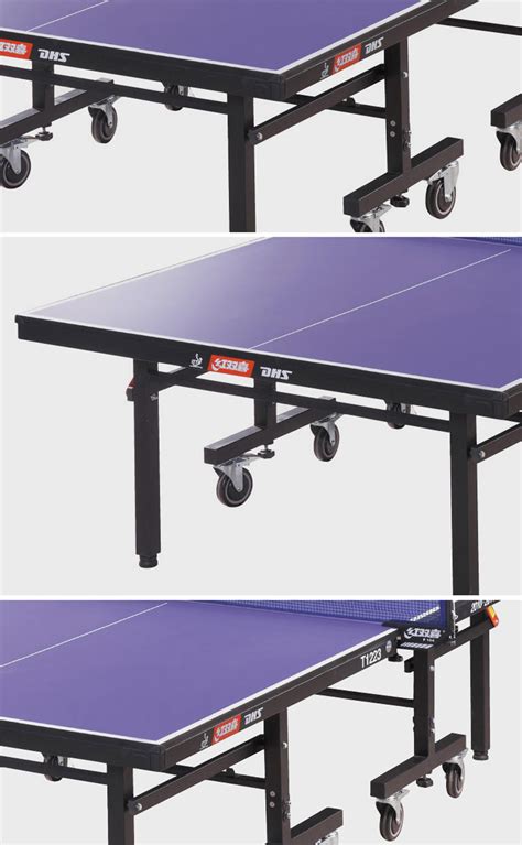 DHS红双喜乒乓球台 T1223高级单折移动式球台 乒乓球桌 球台_上海候宇体育用品有限公司