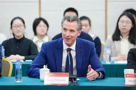 美国加利福尼亚州州长纽森访问北京大学-北京大学中外人文交流研究基地
