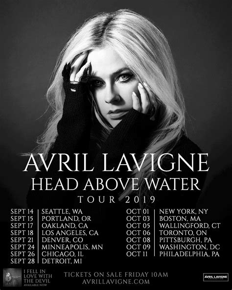 Head Above Water Tour | Avril Lavigne Wiki | Fandom