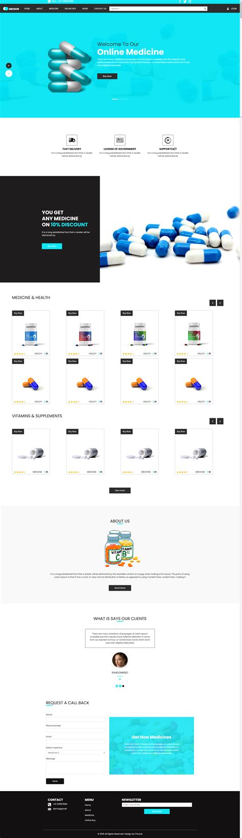 保健品网站模板，网上药店的网站设计_墨鱼部落格