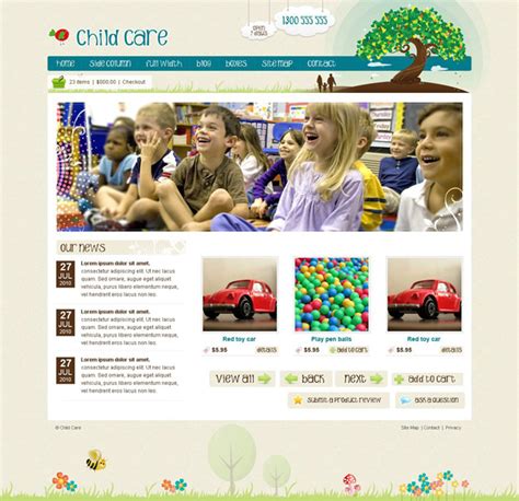 儿童网站模板_素材中国sccnn.com