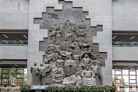 亳州历史名人浮雕墙,雕塑艺术,文化艺术,摄影素材,汇图网www.huitu.com