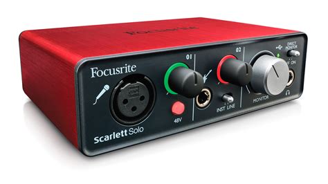 Focusrite Scarlett Solo 3rd Gen USB Audio Interface with Mic Preamp ...