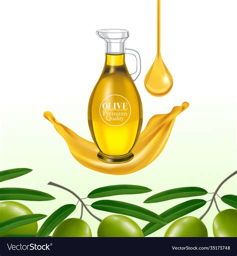 Fresh olive oil elegant Royalty Free Vector Image