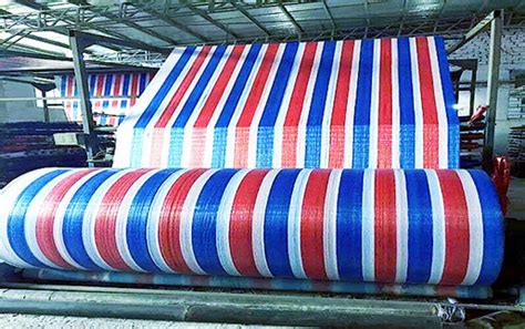 红白蓝彩条布8*30 6m*50m 热卖塑料彩条篷布 防水 加厚 防雨-阿里巴巴