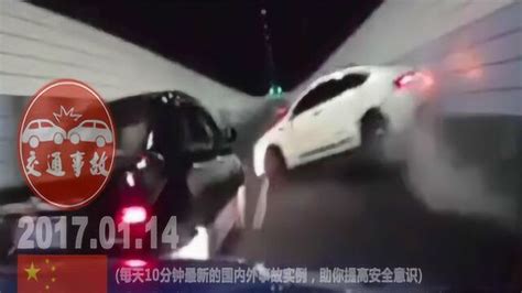 中国交通事故合集：隧道内超速飙车引发连环车祸！