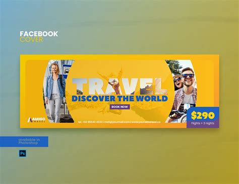 简约排版Facebook脸书网封面Banner设计模板Vol.7 Facebook Cover Vol. 7 – 设计小咖