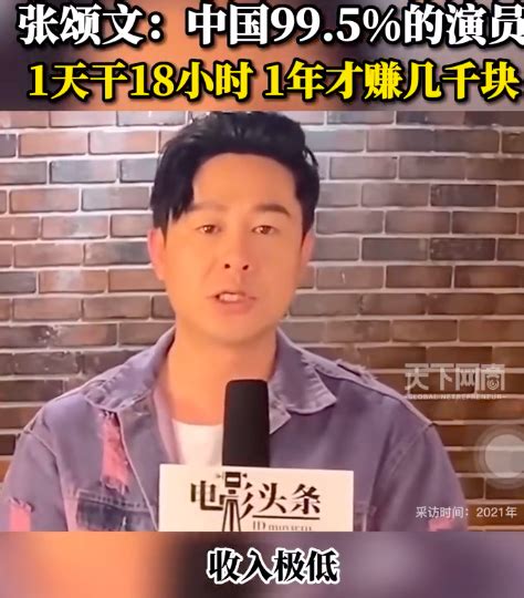 张颂文称中国99.5%的演员收入极低 网友建议：“彻查他”！-新闻频道-和讯网