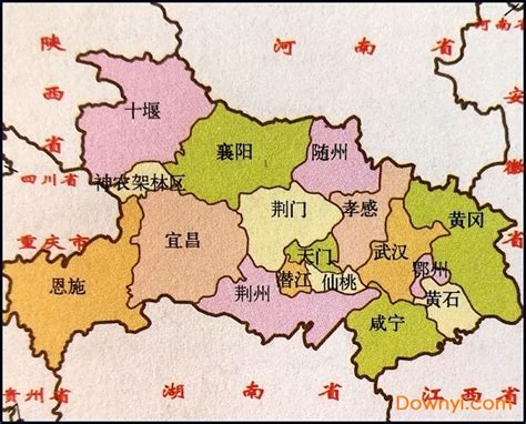 历史地图：湖北（清）_中国历史地图查询
