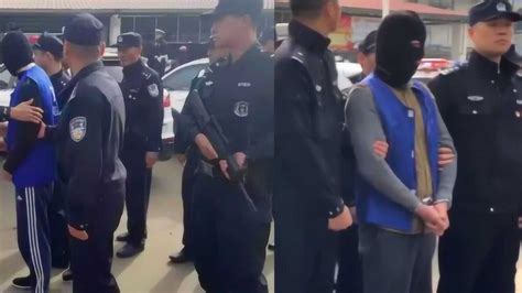 安徽警方武装押解黑恶势力嫌犯辨认现场 “黑老大”戴头套被押解_腾讯视频