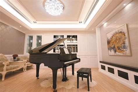 华丽法式新古典 钢琴房装饰大全_齐家网装修效果图