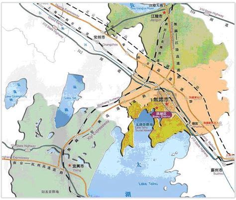无锡区域划分图2021,无锡区县图,无锡区域划分图_大山谷图库