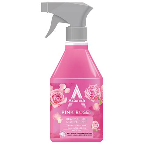 Astonish Ready To Use Disinfectant Pink Roses 550ml - Branded Household ...