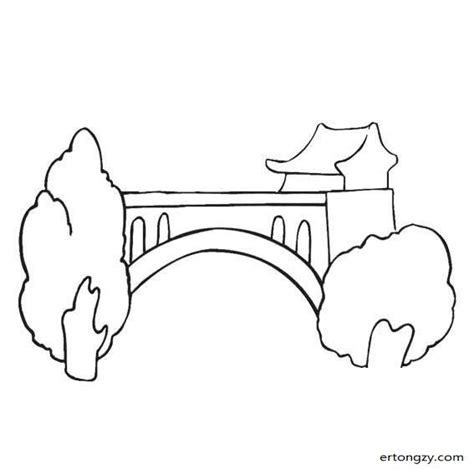 拱桥简笔画